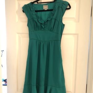 Anthropologie Maeve green dress